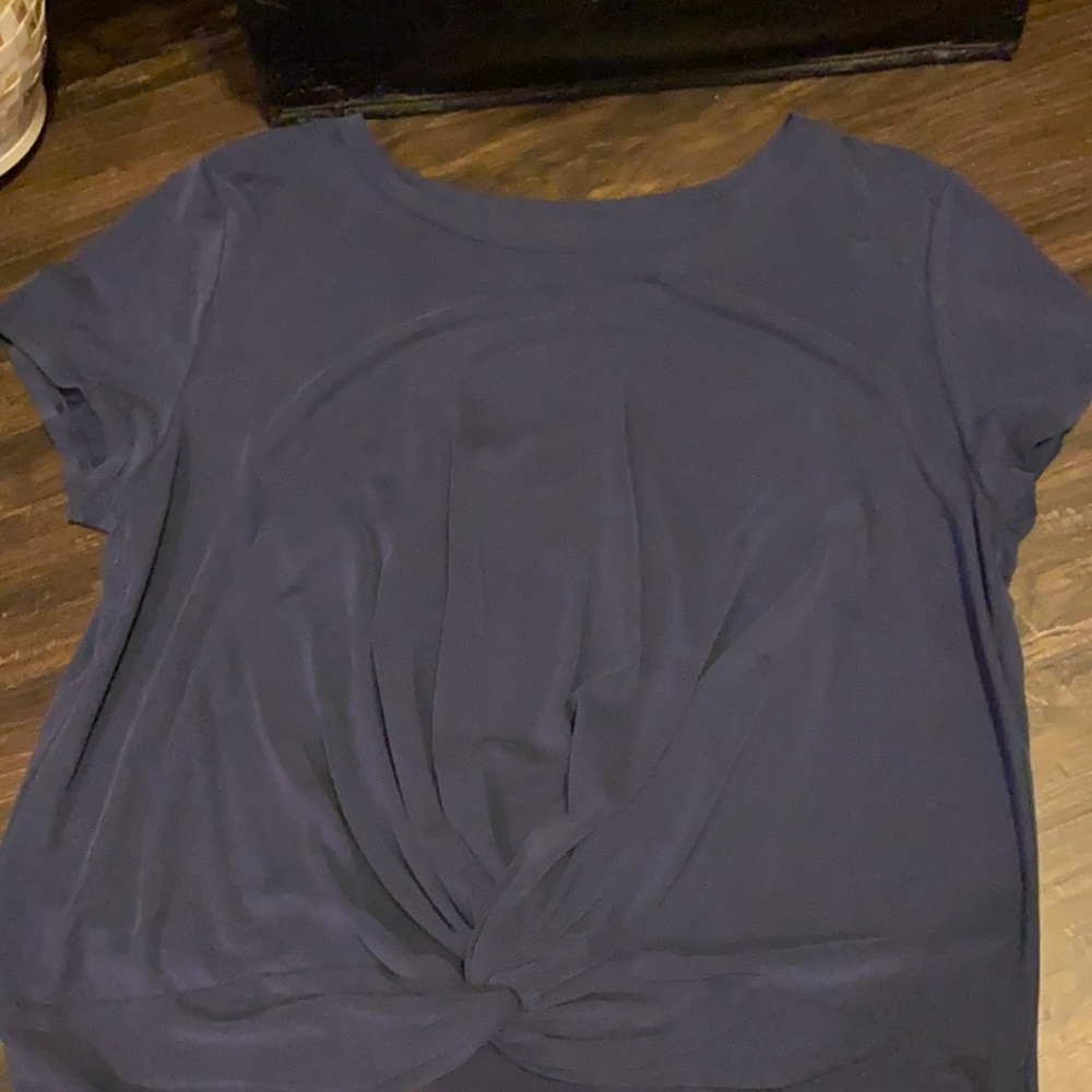 Blouses Black, white medium. Blue large.